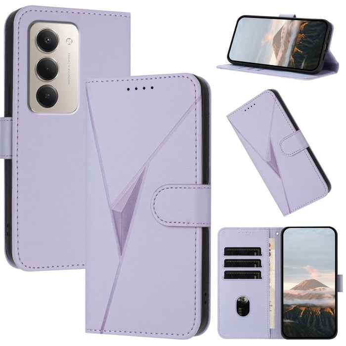 Estuche para teléfono de cuero con cierre de hebilla y diseño de triángulos, For Redmi Turbo 5 Max / Poco X8 Pro Max, For Redmi Turbo 5 5G / Poco X8 Pro 5G, For Redmi Note 15 4G / 5G 164mm / Poco M8 5G, For Redmi K90 Pro Max / Poco F8 Ultra            ...