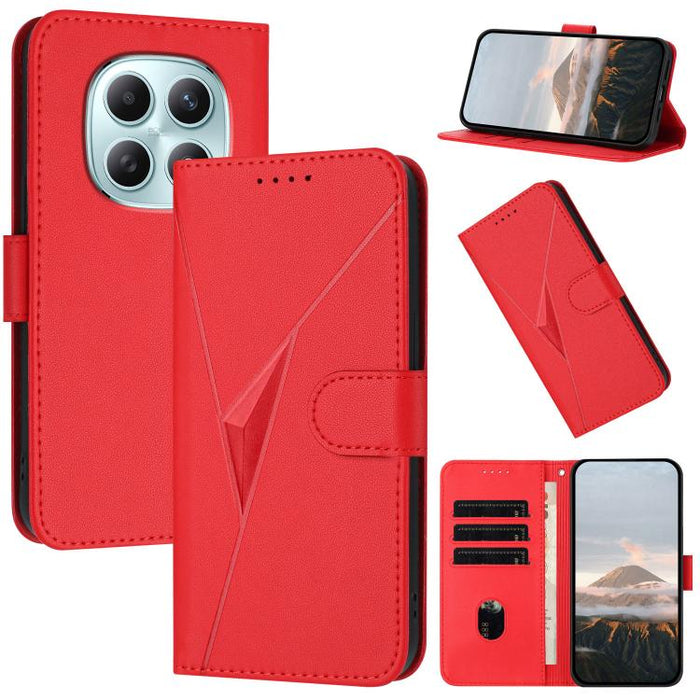 Estuche para teléfono de cuero con cierre de hebilla y diseño de triángulos, For Redmi Turbo 5 Max / Poco X8 Pro Max, For Redmi Turbo 5 5G / Poco X8 Pro 5G, For Redmi Note 15 4G / 5G 164mm / Poco M8 5G, For Redmi K90 Pro Max / Poco F8 Ultra            ...