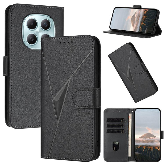Estuche para teléfono de cuero con cierre de hebilla y diseño de triángulos, For Redmi Turbo 5 Max / Poco X8 Pro Max, For Redmi Turbo 5 5G / Poco X8 Pro 5G, For Redmi Note 15 4G / 5G 164mm / Poco M8 5G, For Redmi K90 Pro Max / Poco F8 Ultra            ...