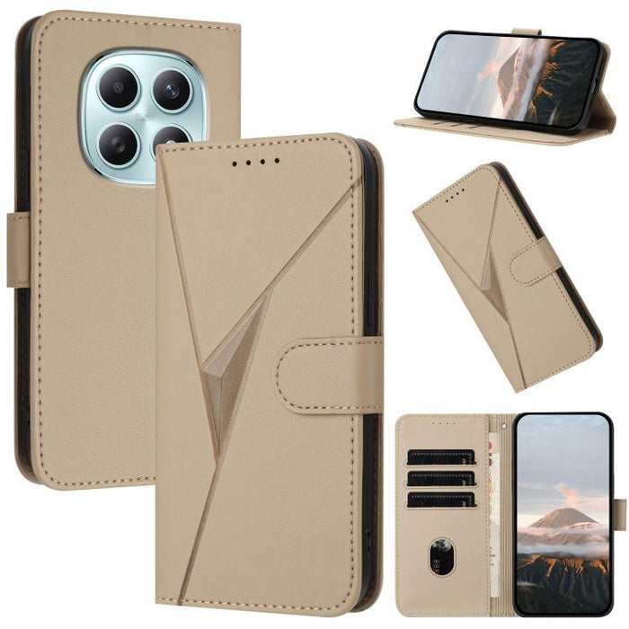 Estuche para teléfono de cuero con cierre de hebilla y diseño de triángulos, For Redmi Turbo 5 Max / Poco X8 Pro Max, For Redmi Turbo 5 5G / Poco X8 Pro 5G, For Redmi Note 15 4G / 5G 164mm / Poco M8 5G, For Redmi K90 Pro Max / Poco F8 Ultra            ...