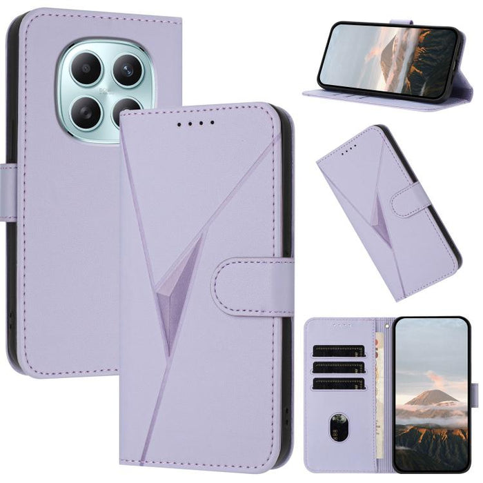 Estuche para teléfono de cuero con cierre de hebilla y diseño de triángulos, For Redmi Turbo 5 Max / Poco X8 Pro Max, For Redmi Turbo 5 5G / Poco X8 Pro 5G, For Redmi Note 15 4G / 5G 164mm / Poco M8 5G, For Redmi K90 Pro Max / Poco F8 Ultra            ...
