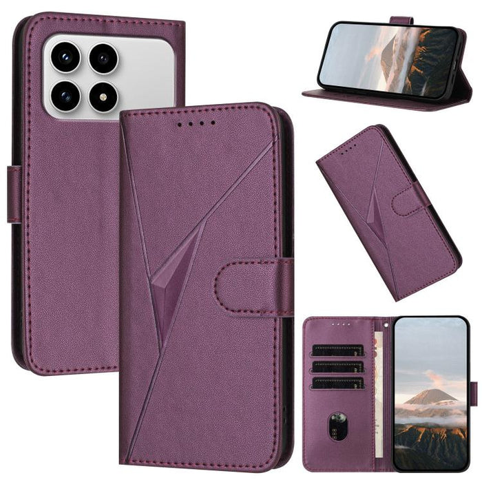 Estuche para teléfono de cuero con cierre de hebilla y diseño de triángulos, For Redmi Turbo 5 Max / Poco X8 Pro Max, For Redmi Turbo 5 5G / Poco X8 Pro 5G, For Redmi Note 15 4G / 5G 164mm / Poco M8 5G, For Redmi K90 Pro Max / Poco F8 Ultra            ...