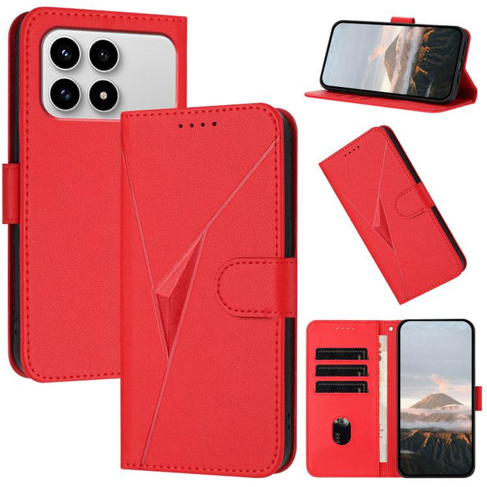 Estuche para teléfono de cuero con cierre de hebilla y diseño de triángulos, For Redmi Turbo 5 Max / Poco X8 Pro Max, For Redmi Turbo 5 5G / Poco X8 Pro 5G, For Redmi Note 15 4G / 5G 164mm / Poco M8 5G, For Redmi K90 Pro Max / Poco F8 Ultra            ...