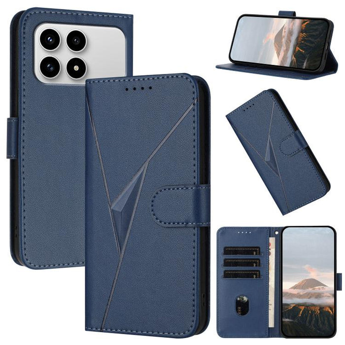 Estuche para teléfono de cuero con cierre de hebilla y diseño de triángulos, For Redmi Turbo 5 Max / Poco X8 Pro Max, For Redmi Turbo 5 5G / Poco X8 Pro 5G, For Redmi Note 15 4G / 5G 164mm / Poco M8 5G, For Redmi K90 Pro Max / Poco F8 Ultra            ...