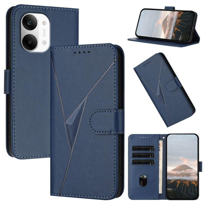 Estuche para teléfono de cuero con cierre de hebilla y diseño de triángulos, For Redmi Turbo 5 Max / Poco X8 Pro Max, For Redmi Turbo 5 5G / Poco X8 Pro 5G, For Redmi Note 15 4G / 5G 164mm / Poco M8 5G, For Redmi K90 Pro Max / Poco F8 Ultra            ...