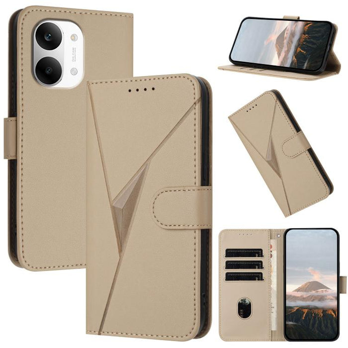 Estuche para teléfono de cuero con cierre de hebilla y diseño de triángulos, For Redmi Turbo 5 Max / Poco X8 Pro Max, For Redmi Turbo 5 5G / Poco X8 Pro 5G, For Redmi Note 15 4G / 5G 164mm / Poco M8 5G, For Redmi K90 Pro Max / Poco F8 Ultra            ...