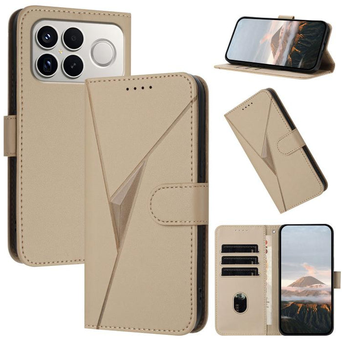 Estuche para teléfono de cuero con cierre de hebilla y diseño de triángulos, For Redmi Turbo 5 Max / Poco X8 Pro Max, For Redmi Turbo 5 5G / Poco X8 Pro 5G, For Redmi Note 15 4G / 5G 164mm / Poco M8 5G, For Redmi K90 Pro Max / Poco F8 Ultra            ...