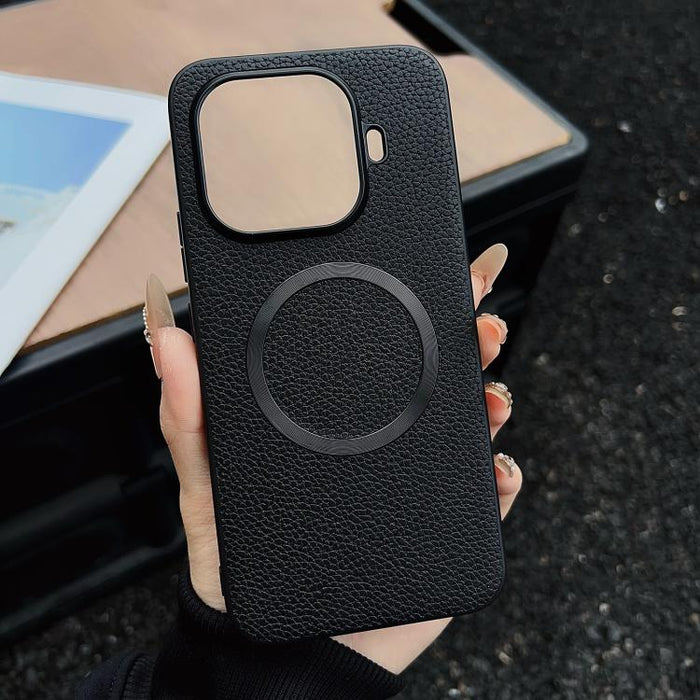 Funda para teléfono con textura de lichi y imán CD Magsafe, For Xiaomi 17T Pro, For Xiaomi 15T Pro, For Xiaomi 15T, For Xiaomi 15 Pro, For Xiaomi 15