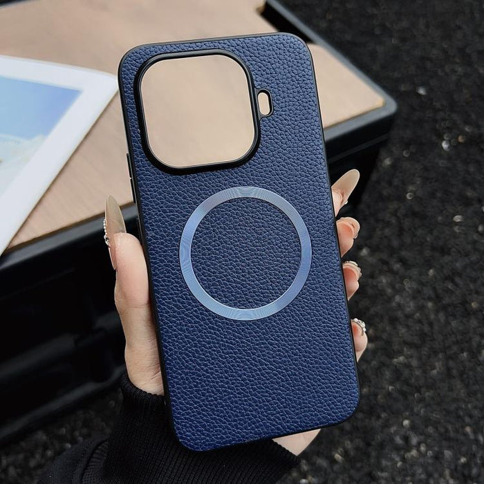 Funda para teléfono con textura de lichi y imán CD Magsafe, For Xiaomi 17T Pro, For Xiaomi 15T Pro, For Xiaomi 15T, For Xiaomi 15 Pro, For Xiaomi 15