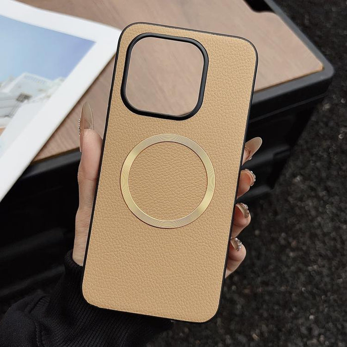 Funda para teléfono con textura de lichi y imán CD Magsafe, For Xiaomi 17T Pro, For Xiaomi 15T Pro, For Xiaomi 15T, For Xiaomi 15 Pro, For Xiaomi 15