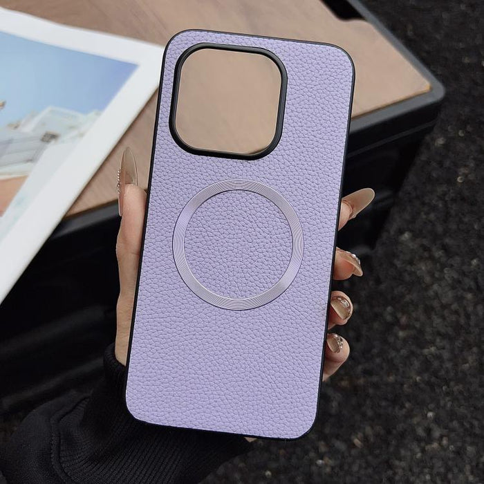 Funda para teléfono con textura de lichi y imán CD Magsafe, For Xiaomi 17T Pro, For Xiaomi 15T Pro, For Xiaomi 15T, For Xiaomi 15 Pro, For Xiaomi 15