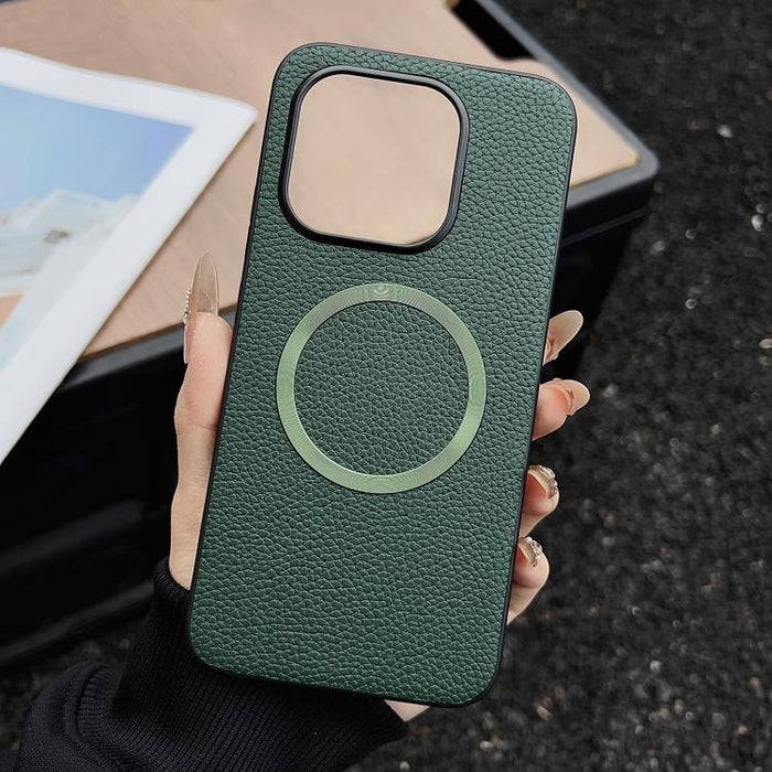 Funda para teléfono con textura de lichi y imán CD Magsafe, For Xiaomi 17T Pro, For Xiaomi 15T Pro, For Xiaomi 15T, For Xiaomi 15 Pro, For Xiaomi 15