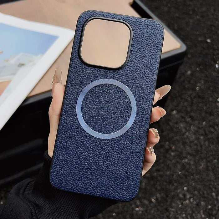 Funda para teléfono con textura de lichi y imán CD Magsafe, For Xiaomi 17T Pro, For Xiaomi 15T Pro, For Xiaomi 15T, For Xiaomi 15 Pro, For Xiaomi 15