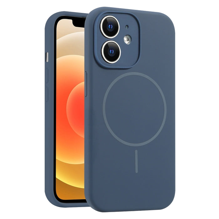 Funda para teléfono MagSafe de silicona líquida con orificios finos, For iPhone 14 Pro Max, For iPhone 13 Pro Max, For iPhone 13 Pro, For iPhone 13, For iPhone 12, For iPhone 12 Pro Max, For iPhone 12 Pro