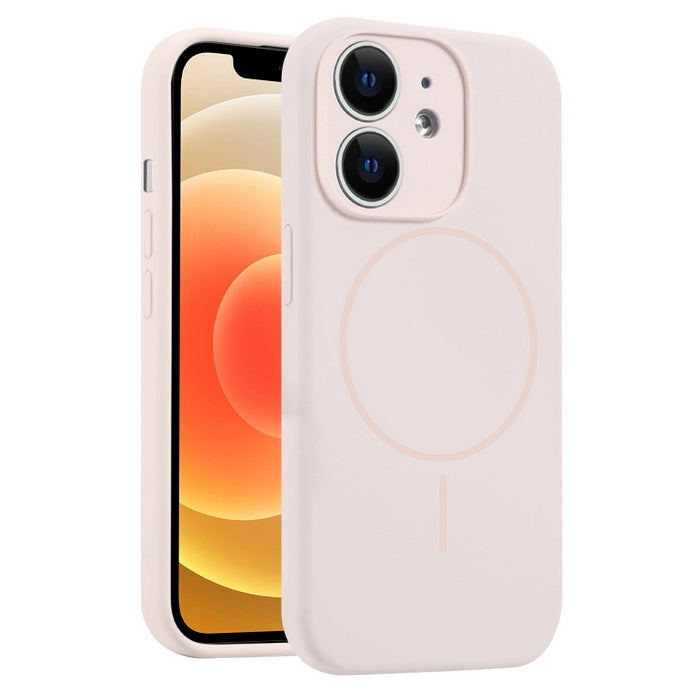 Funda para teléfono MagSafe de silicona líquida con orificios finos, For iPhone 14 Pro Max, For iPhone 13 Pro Max, For iPhone 13 Pro, For iPhone 13, For iPhone 12, For iPhone 12 Pro Max, For iPhone 12 Pro