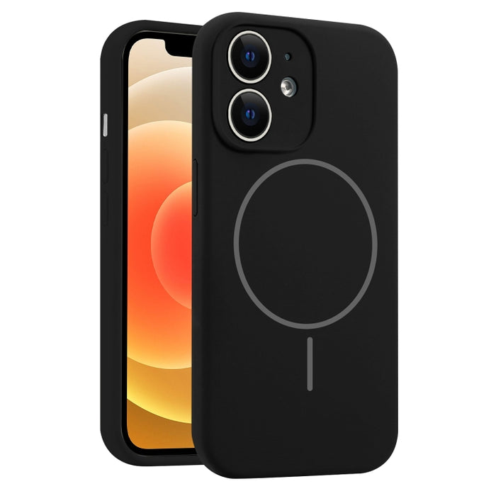 Funda para teléfono MagSafe de silicona líquida con orificios finos, For iPhone 14 Pro Max, For iPhone 13 Pro Max, For iPhone 13 Pro, For iPhone 13, For iPhone 12, For iPhone 12 Pro Max, For iPhone 12 Pro