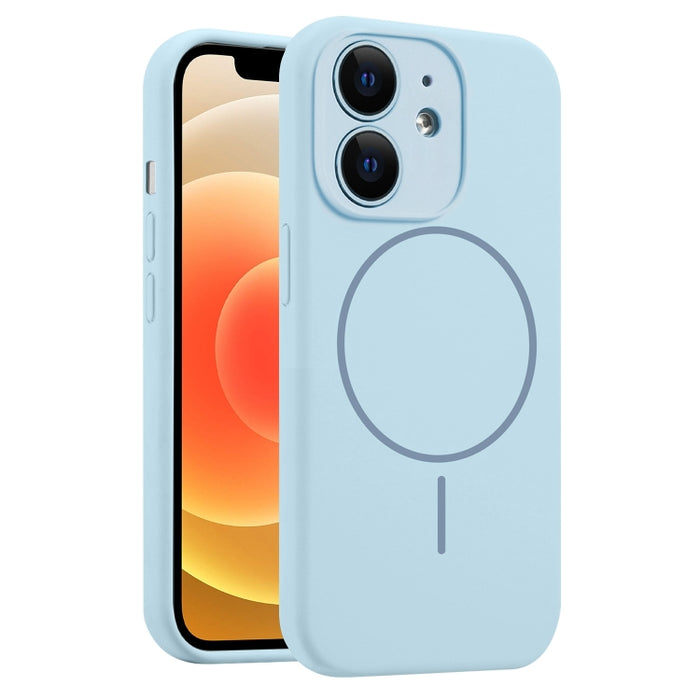 Funda para teléfono MagSafe de silicona líquida con orificios finos, For iPhone 14 Pro Max, For iPhone 13 Pro Max, For iPhone 13 Pro, For iPhone 13, For iPhone 12, For iPhone 12 Pro Max, For iPhone 12 Pro