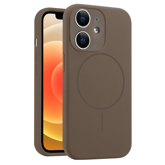 Funda para teléfono MagSafe de silicona líquida con orificios finos, For iPhone 14 Pro Max, For iPhone 13 Pro Max, For iPhone 13 Pro, For iPhone 13, For iPhone 12, For iPhone 12 Pro Max, For iPhone 12 Pro
