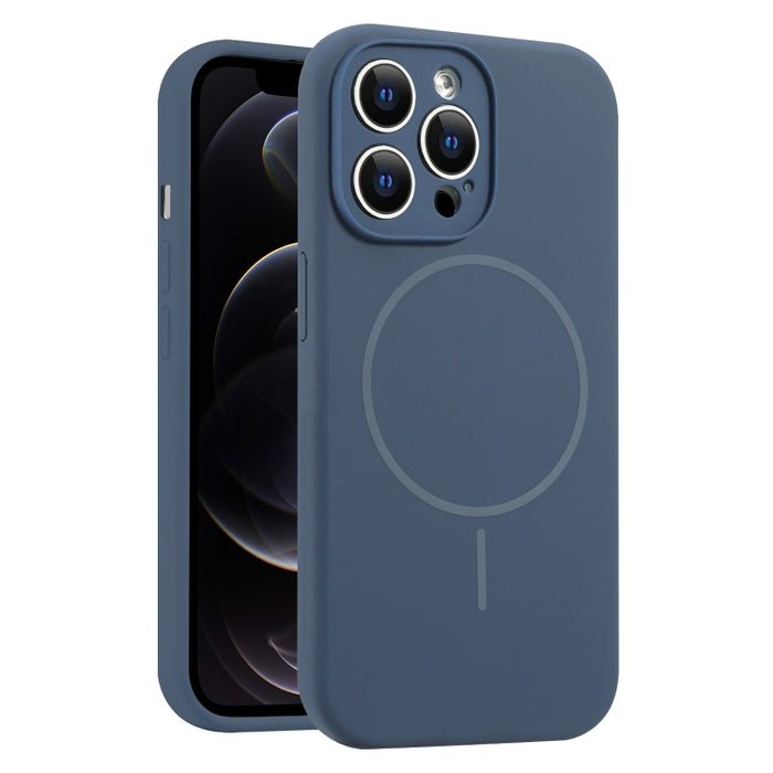 Funda para teléfono MagSafe de silicona líquida con orificios finos, For iPhone 14 Pro Max, For iPhone 13 Pro Max, For iPhone 13 Pro, For iPhone 13, For iPhone 12, For iPhone 12 Pro Max, For iPhone 12 Pro