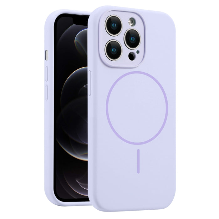 Funda para teléfono MagSafe de silicona líquida con orificios finos, For iPhone 14 Pro Max, For iPhone 13 Pro Max, For iPhone 13 Pro, For iPhone 13, For iPhone 12, For iPhone 12 Pro Max, For iPhone 12 Pro