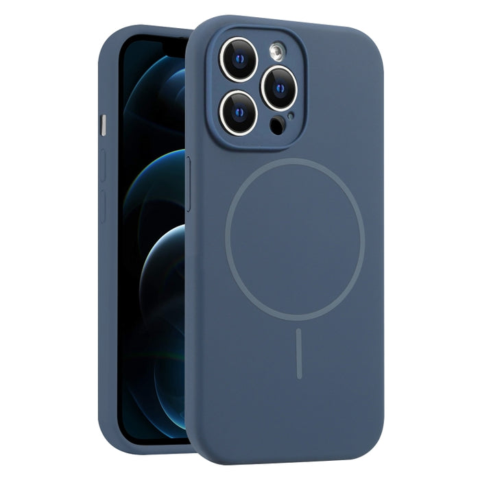 Funda para teléfono MagSafe de silicona líquida con orificios finos, For iPhone 14 Pro Max, For iPhone 13 Pro Max, For iPhone 13 Pro, For iPhone 13, For iPhone 12, For iPhone 12 Pro Max, For iPhone 12 Pro