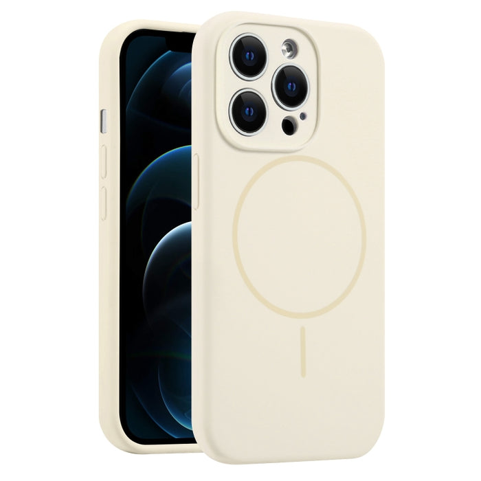 Funda para teléfono MagSafe de silicona líquida con orificios finos, For iPhone 14 Pro Max, For iPhone 13 Pro Max, For iPhone 13 Pro, For iPhone 13, For iPhone 12, For iPhone 12 Pro Max, For iPhone 12 Pro