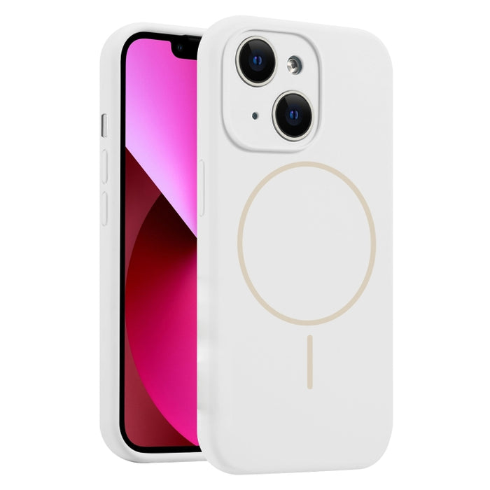 Funda para teléfono MagSafe de silicona líquida con orificios finos, For iPhone 14 Pro Max, For iPhone 13 Pro Max, For iPhone 13 Pro, For iPhone 13, For iPhone 12, For iPhone 12 Pro Max, For iPhone 12 Pro