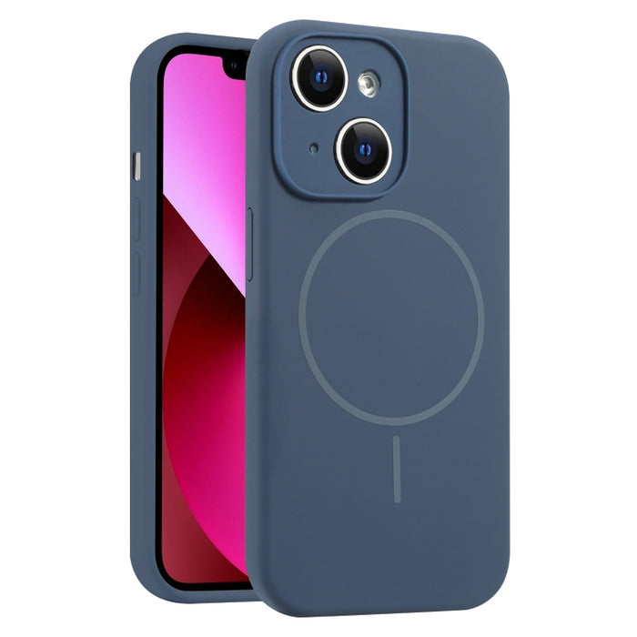 Funda para teléfono MagSafe de silicona líquida con orificios finos, For iPhone 14 Pro Max, For iPhone 13 Pro Max, For iPhone 13 Pro, For iPhone 13, For iPhone 12, For iPhone 12 Pro Max, For iPhone 12 Pro