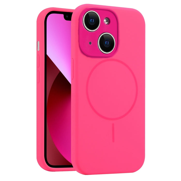 Funda para teléfono MagSafe de silicona líquida con orificios finos, For iPhone 14 Pro Max, For iPhone 13 Pro Max, For iPhone 13 Pro, For iPhone 13, For iPhone 12, For iPhone 12 Pro Max, For iPhone 12 Pro