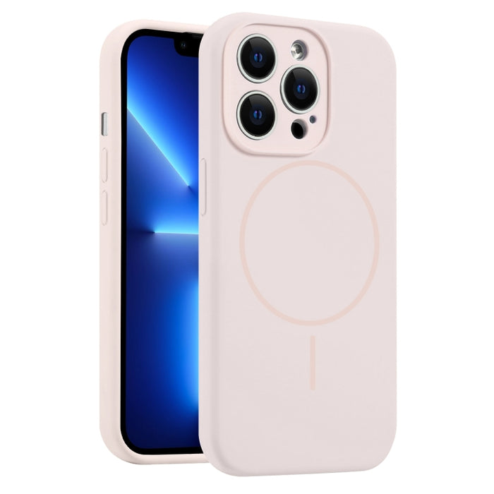 Funda para teléfono MagSafe de silicona líquida con orificios finos, For iPhone 14 Pro Max, For iPhone 13 Pro Max, For iPhone 13 Pro, For iPhone 13, For iPhone 12, For iPhone 12 Pro Max, For iPhone 12 Pro