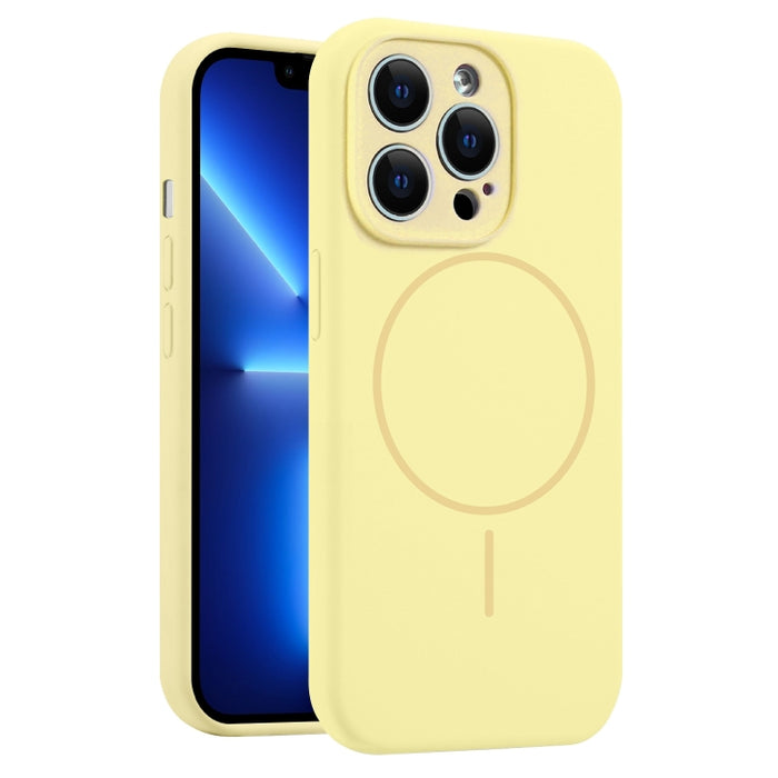 Funda para teléfono MagSafe de silicona líquida con orificios finos, For iPhone 14 Pro Max, For iPhone 13 Pro Max, For iPhone 13 Pro, For iPhone 13, For iPhone 12, For iPhone 12 Pro Max, For iPhone 12 Pro