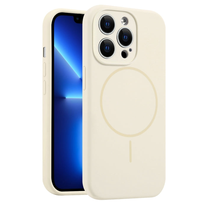 Funda para teléfono MagSafe de silicona líquida con orificios finos, For iPhone 14 Pro Max, For iPhone 13 Pro Max, For iPhone 13 Pro, For iPhone 13, For iPhone 12, For iPhone 12 Pro Max, For iPhone 12 Pro