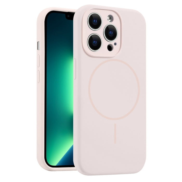 Funda para teléfono MagSafe de silicona líquida con orificios finos, For iPhone 14 Pro Max, For iPhone 13 Pro Max, For iPhone 13 Pro, For iPhone 13, For iPhone 12, For iPhone 12 Pro Max, For iPhone 12 Pro