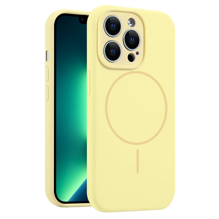Funda para teléfono MagSafe de silicona líquida con orificios finos, For iPhone 14 Pro Max, For iPhone 13 Pro Max, For iPhone 13 Pro, For iPhone 13, For iPhone 12, For iPhone 12 Pro Max, For iPhone 12 Pro
