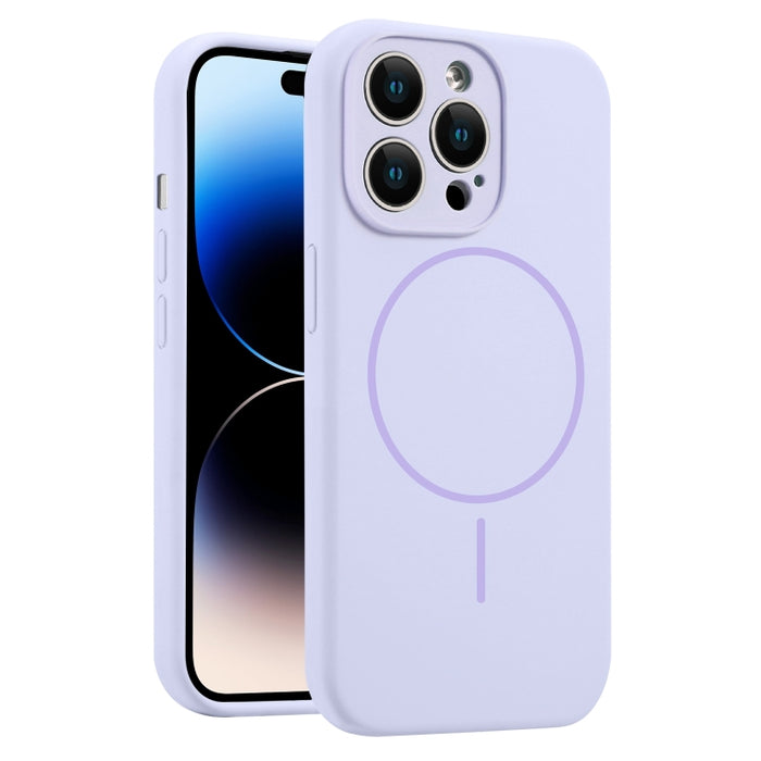Funda para teléfono MagSafe de silicona líquida con orificios finos, For iPhone 14 Pro Max, For iPhone 13 Pro Max, For iPhone 13 Pro, For iPhone 13, For iPhone 12, For iPhone 12 Pro Max, For iPhone 12 Pro