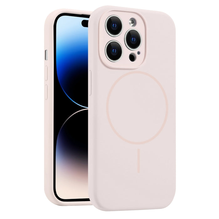 Funda para teléfono MagSafe de silicona líquida con orificios finos, For iPhone 14 Pro Max, For iPhone 13 Pro Max, For iPhone 13 Pro, For iPhone 13, For iPhone 12, For iPhone 12 Pro Max, For iPhone 12 Pro