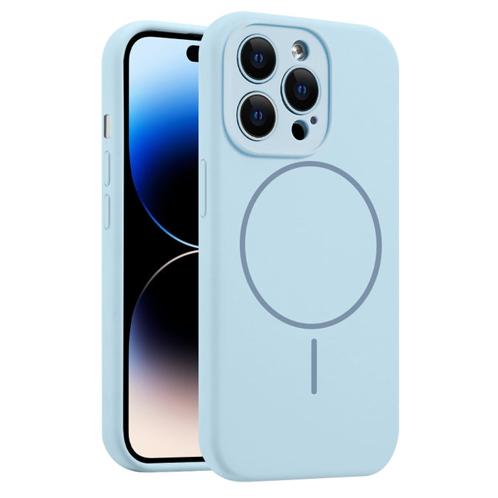 Funda para teléfono MagSafe de silicona líquida con orificios finos, For iPhone 14 Pro Max, For iPhone 13 Pro Max, For iPhone 13 Pro, For iPhone 13, For iPhone 12, For iPhone 12 Pro Max, For iPhone 12 Pro