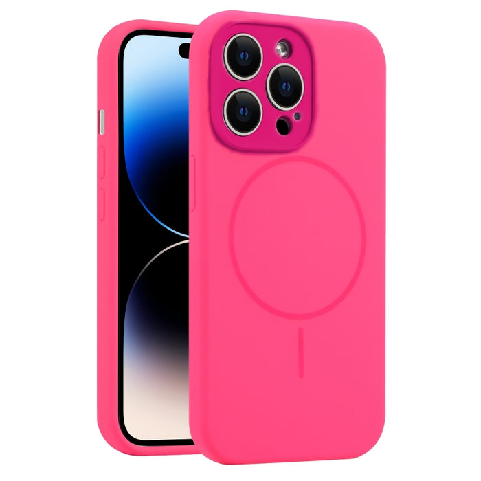 Funda para teléfono MagSafe de silicona líquida con orificios finos, For iPhone 14 Pro Max, For iPhone 13 Pro Max, For iPhone 13 Pro, For iPhone 13, For iPhone 12, For iPhone 12 Pro Max, For iPhone 12 Pro