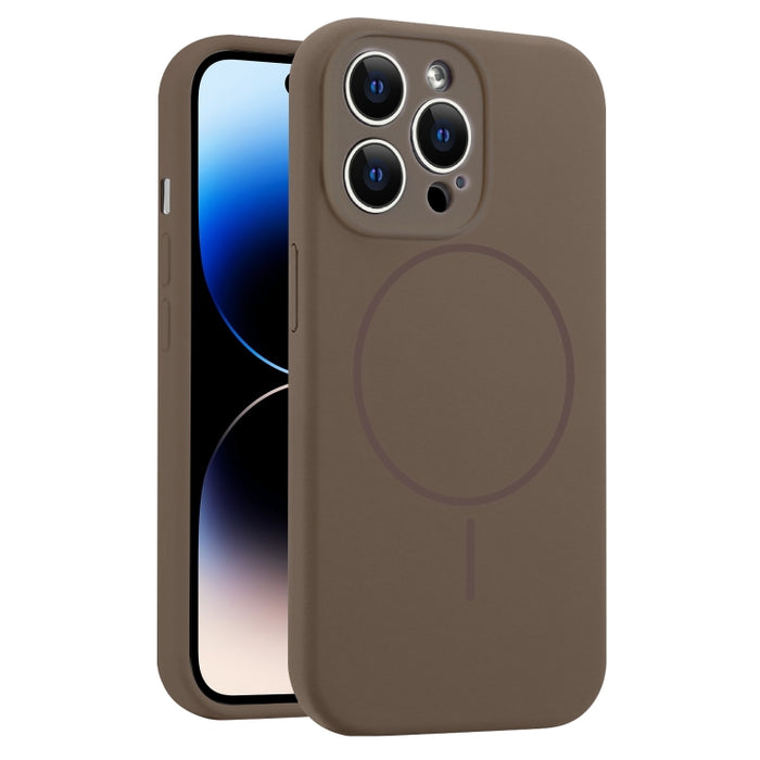 Funda para teléfono MagSafe de silicona líquida con orificios finos, For iPhone 14 Pro Max, For iPhone 13 Pro Max, For iPhone 13 Pro, For iPhone 13, For iPhone 12, For iPhone 12 Pro Max, For iPhone 12 Pro