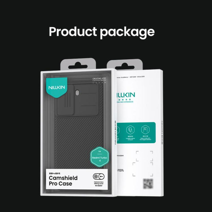 Funda para teléfono para PC NILLKIN CamShield Pro, For Redmi Turbo 4, For Redmi Note 14 Pro+ 5G, For Redmi Note 14 Pro 5G