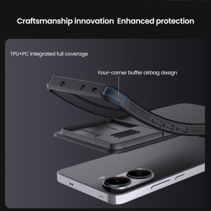 Funda para teléfono para PC NILLKIN CamShield Pro, For Redmi Turbo 4, For Redmi Note 14 Pro+ 5G, For Redmi Note 14 Pro 5G
