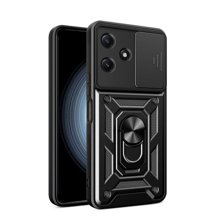 Funda para teléfono de TPU+PC con diseño de cubierta de cámara deslizante, For Redmi 12 5G