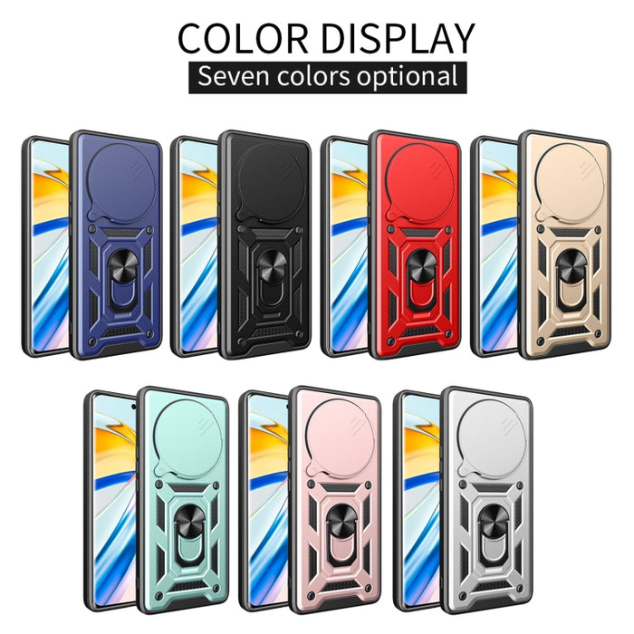 Funda para teléfono de TPU+PC con diseño de cubierta de cámara deslizante, For Redmi 12 5G