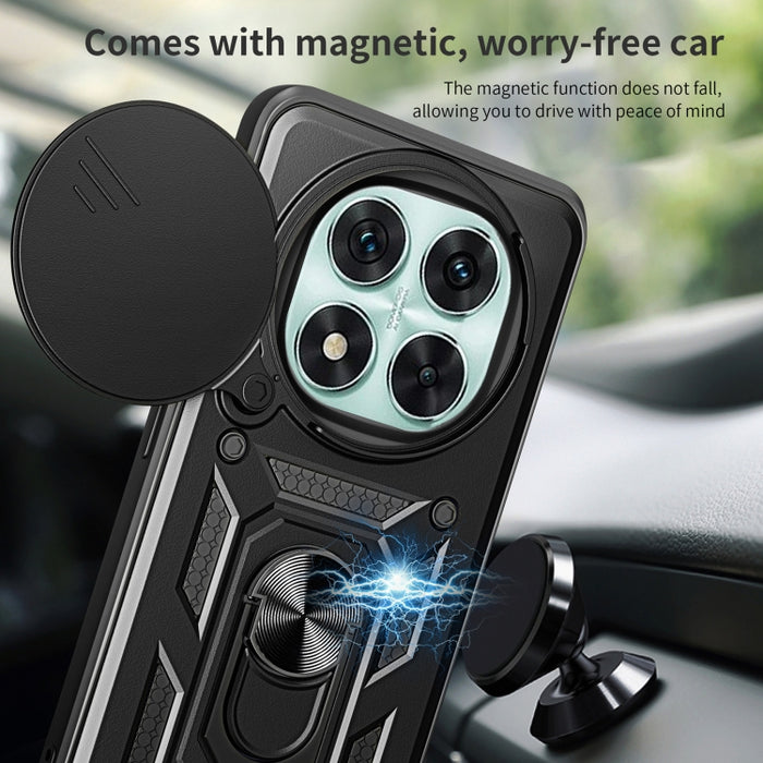 Funda para teléfono de TPU+PC con diseño de cubierta de cámara deslizante, For Redmi 12 5G