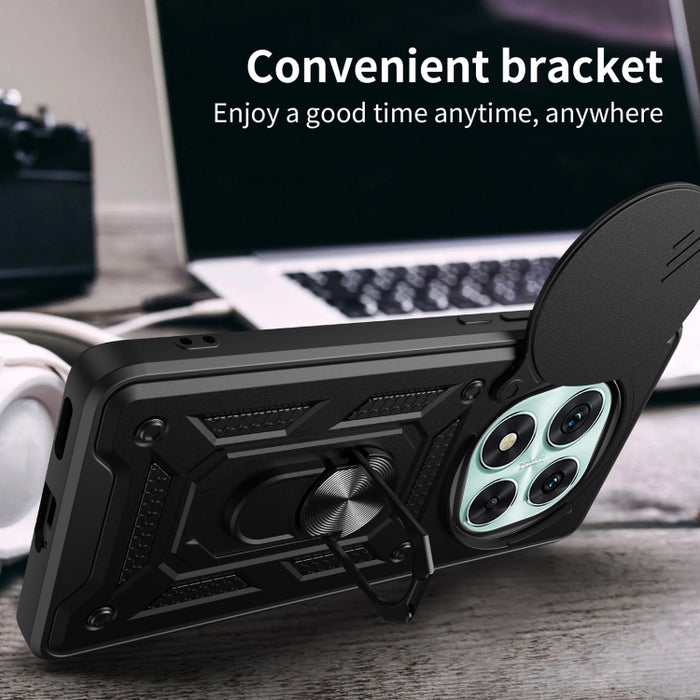 Funda para teléfono de TPU+PC con diseño de cubierta de cámara deslizante, For Redmi 12 5G