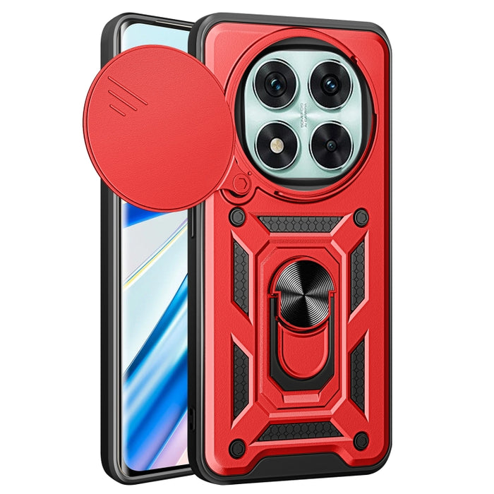 Funda para teléfono de TPU+PC con diseño de cubierta de cámara deslizante, For Redmi 12 5G
