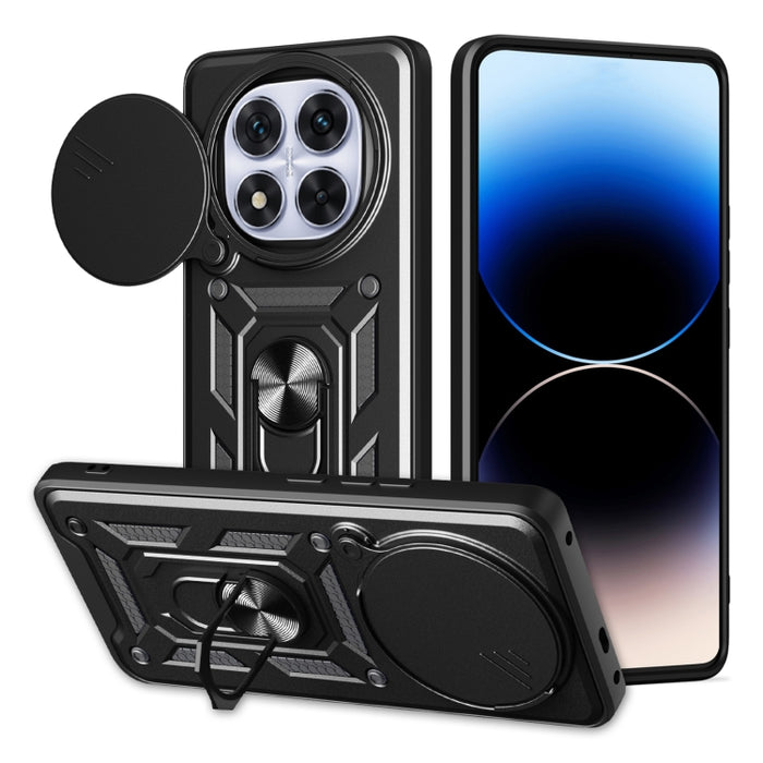 Funda para teléfono de TPU+PC con diseño de cubierta de cámara deslizante, For Redmi 12 5G