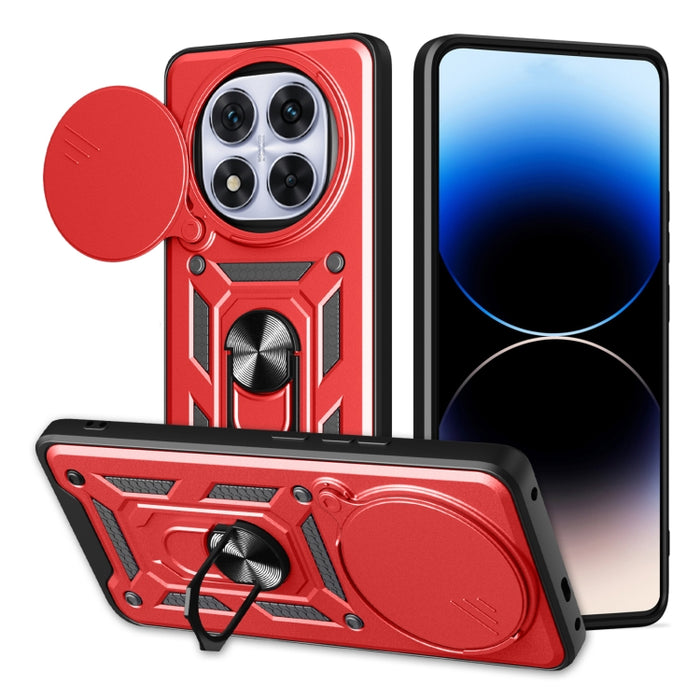 Funda para teléfono de TPU+PC con diseño de cubierta de cámara deslizante, For Redmi 12 5G