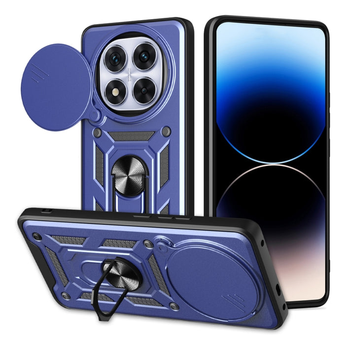 Funda para teléfono de TPU+PC con diseño de cubierta de cámara deslizante, For Redmi 12 5G