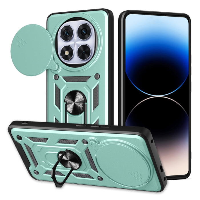 Funda para teléfono de TPU+PC con diseño de cubierta de cámara deslizante, For Redmi 12 5G